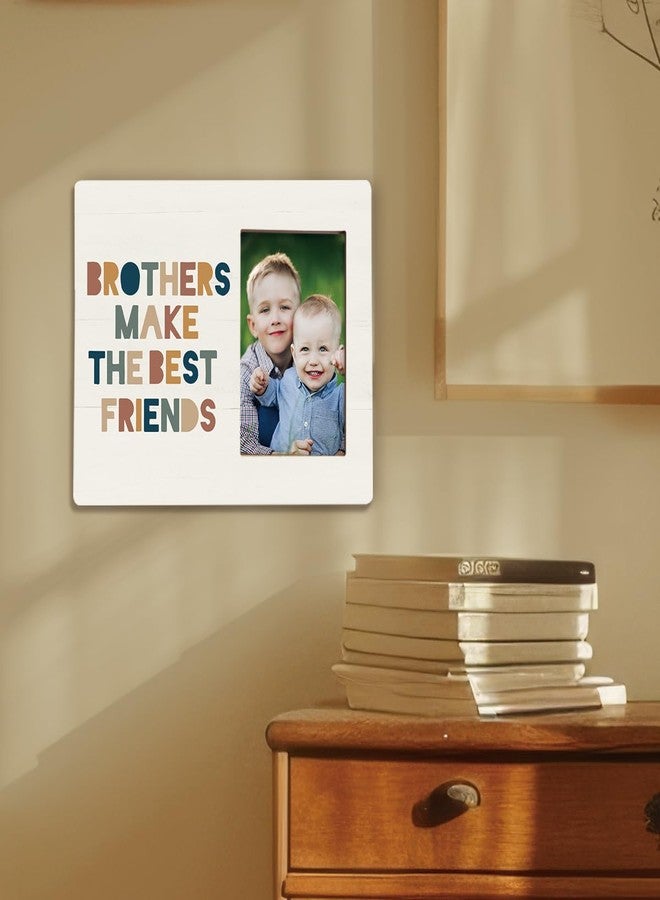Wheatwin Brother Picture Frame, Brother Gifts, Funny Brother Gifts, Brother Gifts for Christmas, Brother Gifts from Brother Sister, Brother Make the Best Friends Photo Frames 4x6 - Image 5